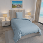 Weberei Pahl Bettwäscheset Dallas Christa 135x200+80x80 (AZUR) 107033