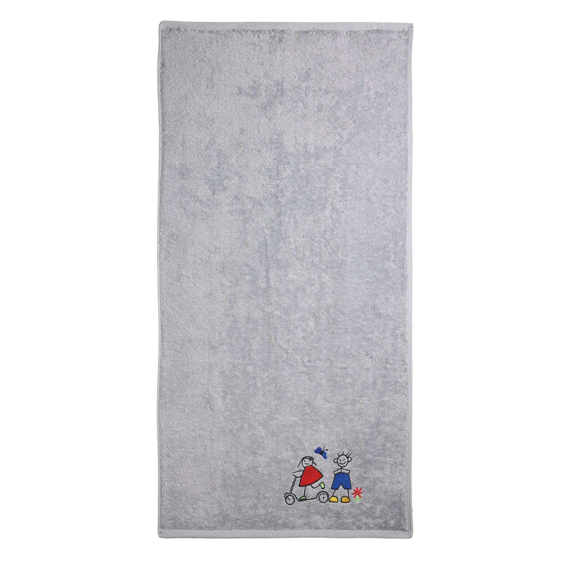 Weberei Pahl Kinder Badetuch Riva/Heidi 70x140 cm (GRAU) 103854