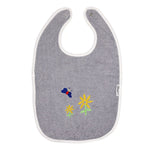 Weberei Pahl Kinder Lätzchen Riva/Heidi 30x45 cm (GRAU) 103836