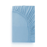 Weberei Pahl Spannbettlaken Miami Gina 100x200x24 (HELLBLAU) 105452
