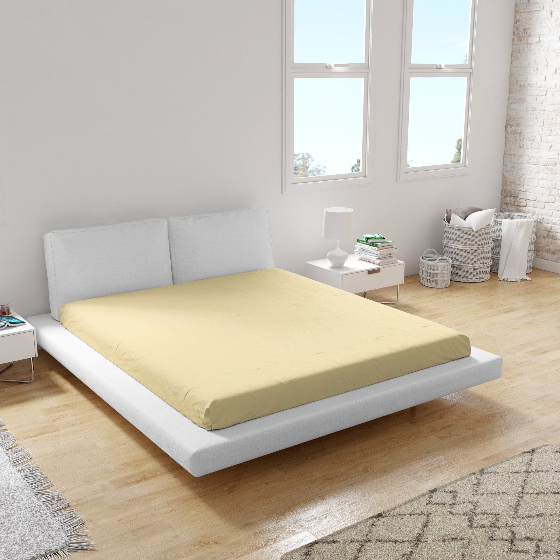 Weberei Pahl Spannbettlaken Miami Gina 120x200x24 (VANILLE) 105463