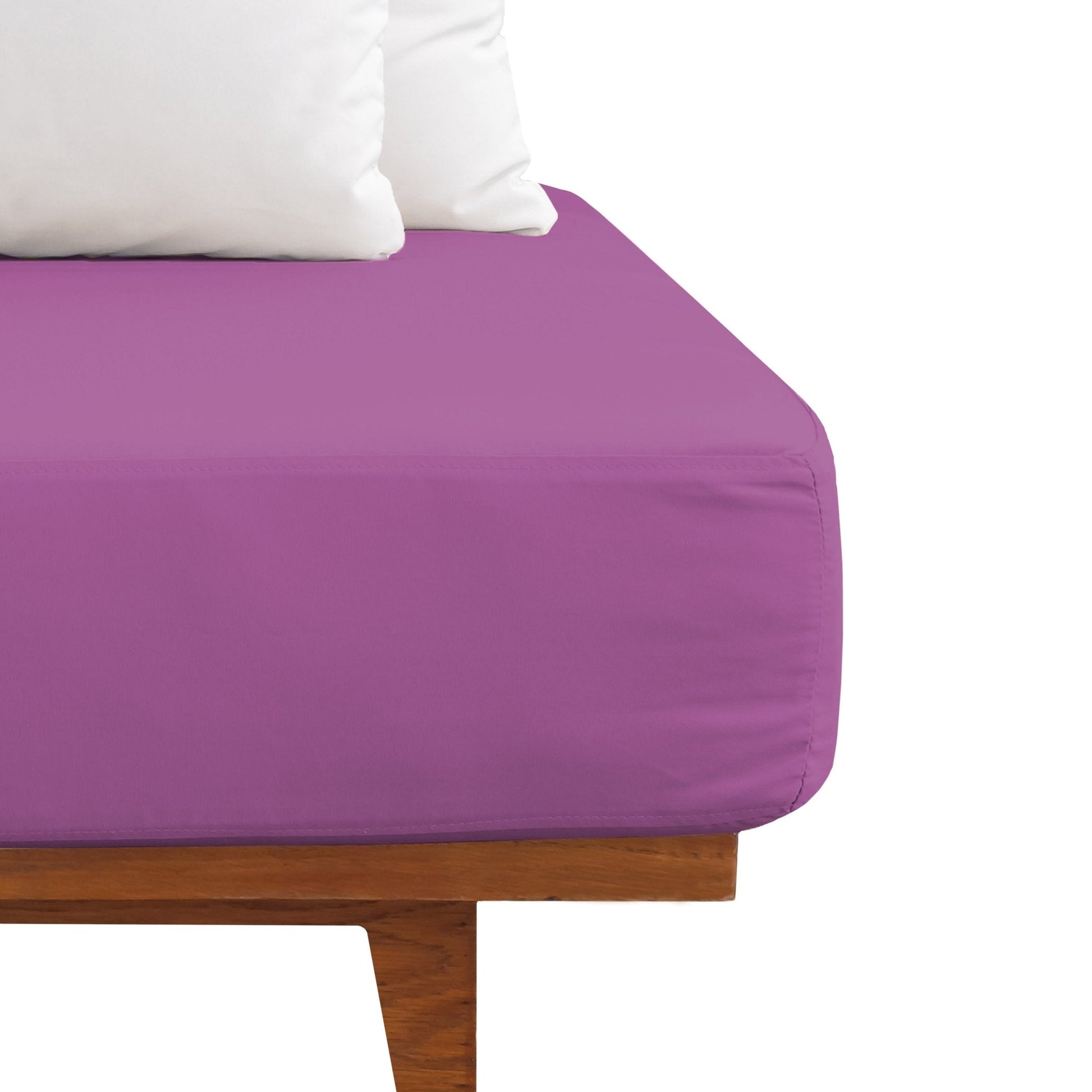 Weberei Pahl Spannbettlaken Miami Gina 160x200x24 (PFLAUME) 102350