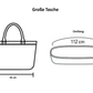 Handgefertigte Tasche aus Natur-Raffia – Groß