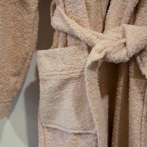 Weberei Pahl Bademantel Riva Mit Kaputze Größe XL (BEIGE) 106751