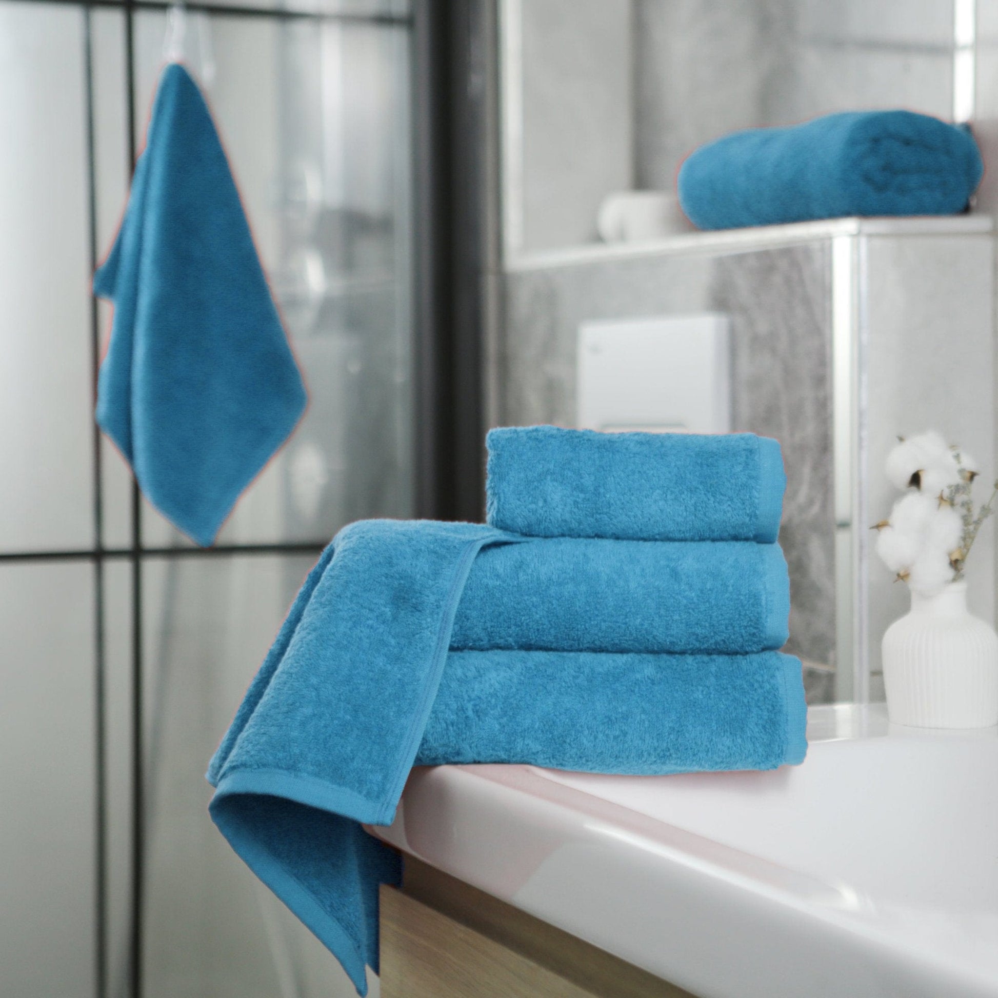 Weberei Pahl Badetuch Capri Gina 100x150 cm (AZUR) 104033