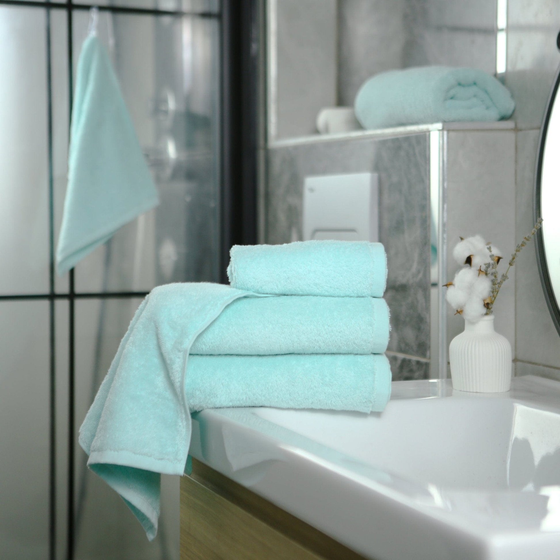 Weberei Pahl Badetuch Capri Gina 100x150 cm (MINT) 103945