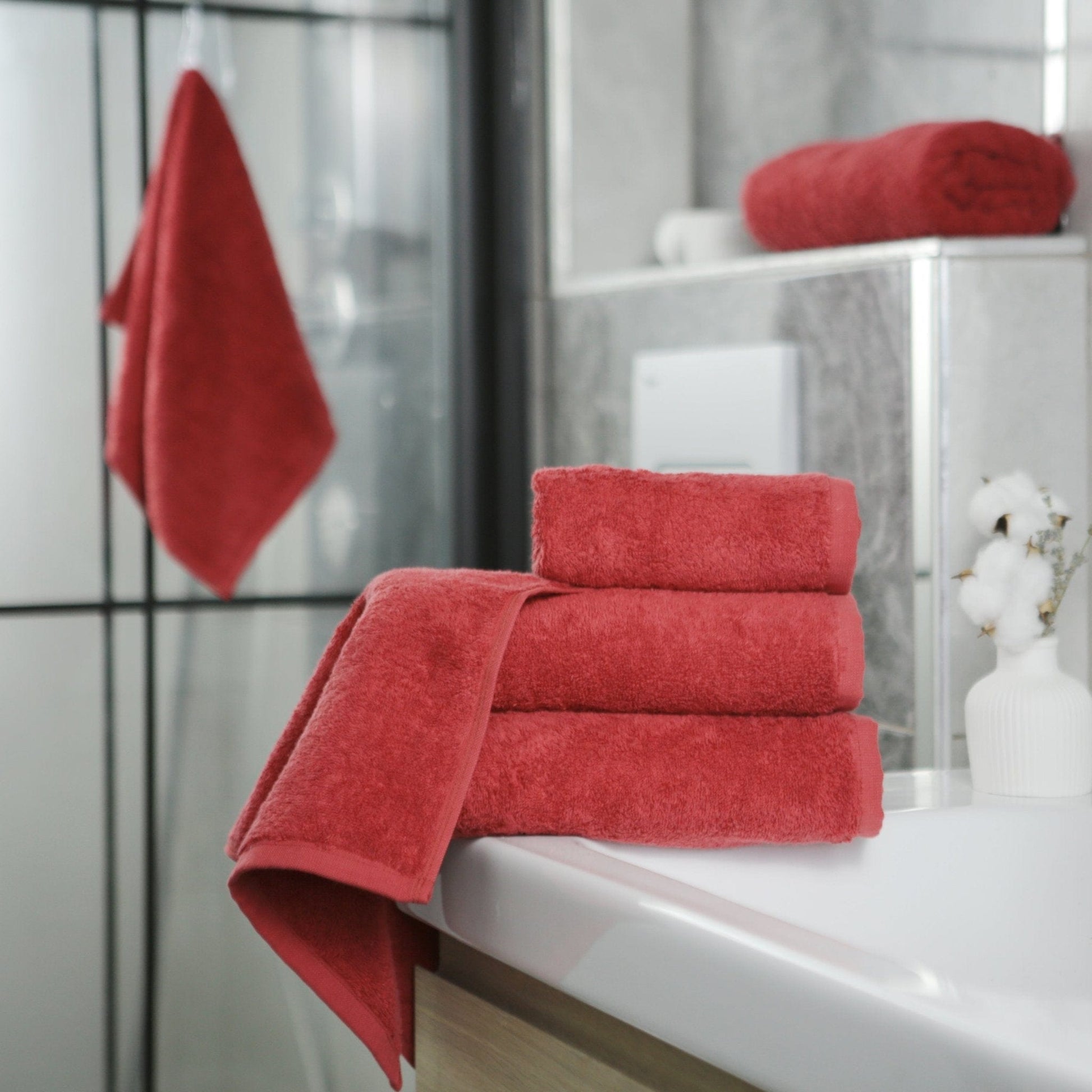 Weberei Pahl Badetuch Capri Gina 100x150 cm (ROT) 104063