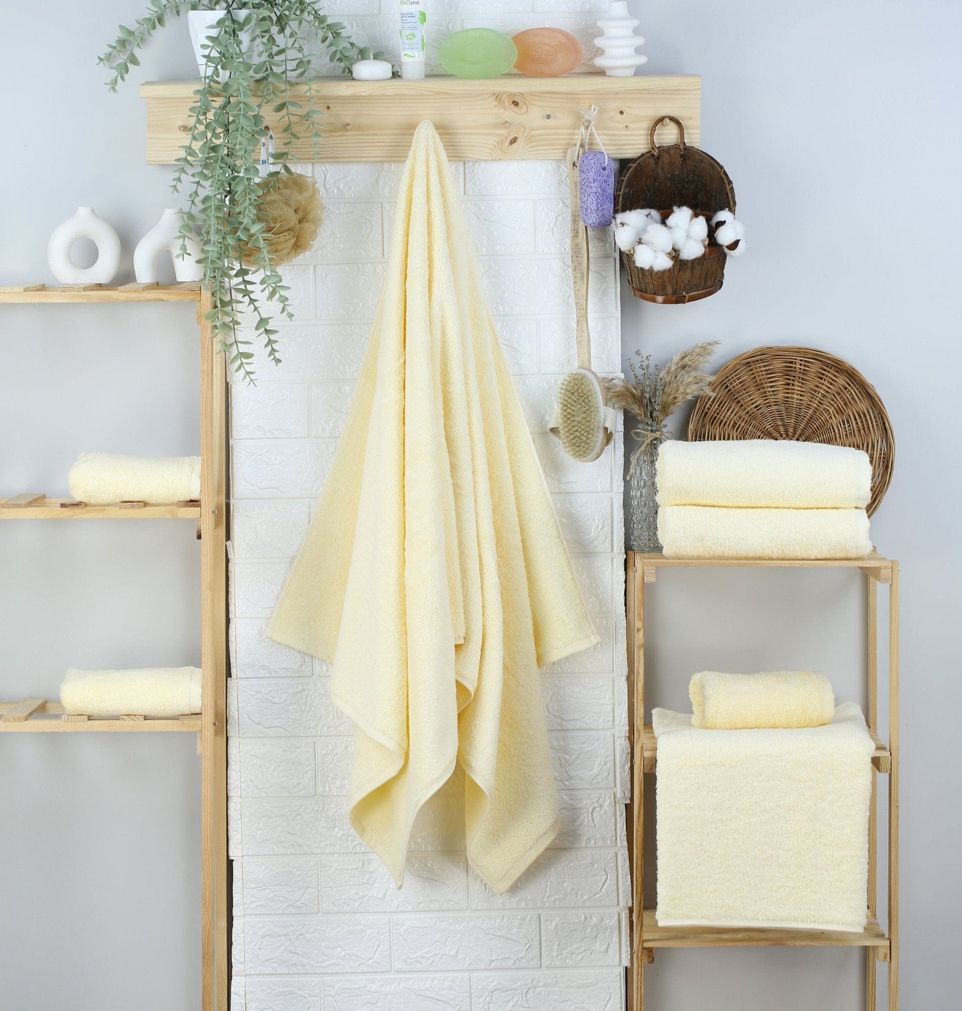 Weberei Pahl Badetuch Capri Gina 100x150 cm (VANILLE) 103940