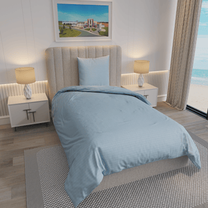 Weberei Pahl Bettwäscheset Dallas Christa 135x200+80x80 (AZUR) 107033