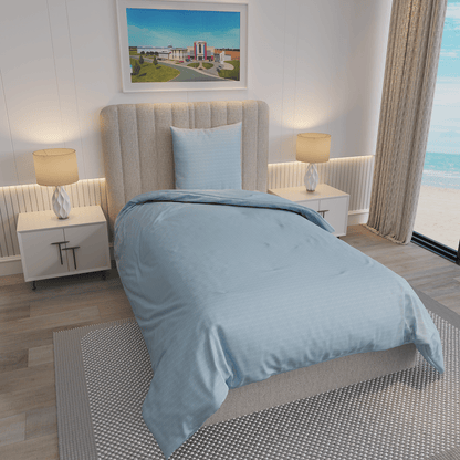 Weberei Pahl Bettwäscheset Dallas Christa 135x200+80x80 (AZUR) 107033