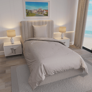 Weberei Pahl Bettwäscheset Dallas Christa 135x200+80x80 (BRAUN) S10025