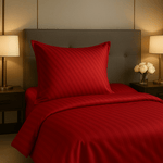 Weberei Pahl Bettwäscheset Harvard Danny 135x200+80x80 (DUNKELROT) 105718