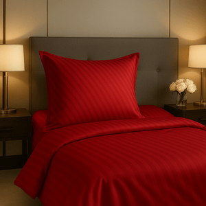 Weberei Pahl Bettwäscheset Harvard Danny 135x200+80x80 (DUNKELROT) 105718