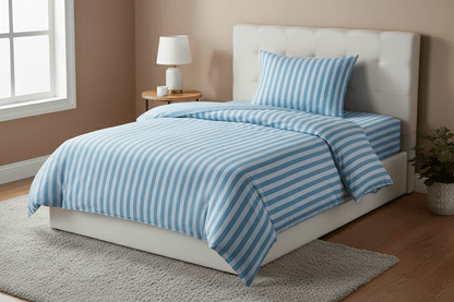 Weberei Pahl Bettwäscheset Reno Sarah 155x220+80x80 (AZUR) 106308