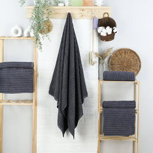 Weberei Pahl Duschtuch Capri Jenny 70x140 cm (GRAPHIT) 104082