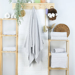 Weberei Pahl Duschtuch Capri Jenny 70x140 cm (SILBER) 104087