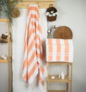 Weberei Pahl Duschtuch Riva Lara 70x140 cm (APRICOT) 100449