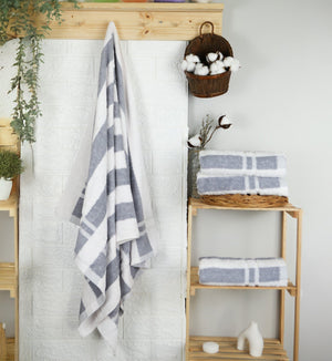 Weberei Pahl Duschtuch Riva Lara 70x140 cm (GRAU) 100188