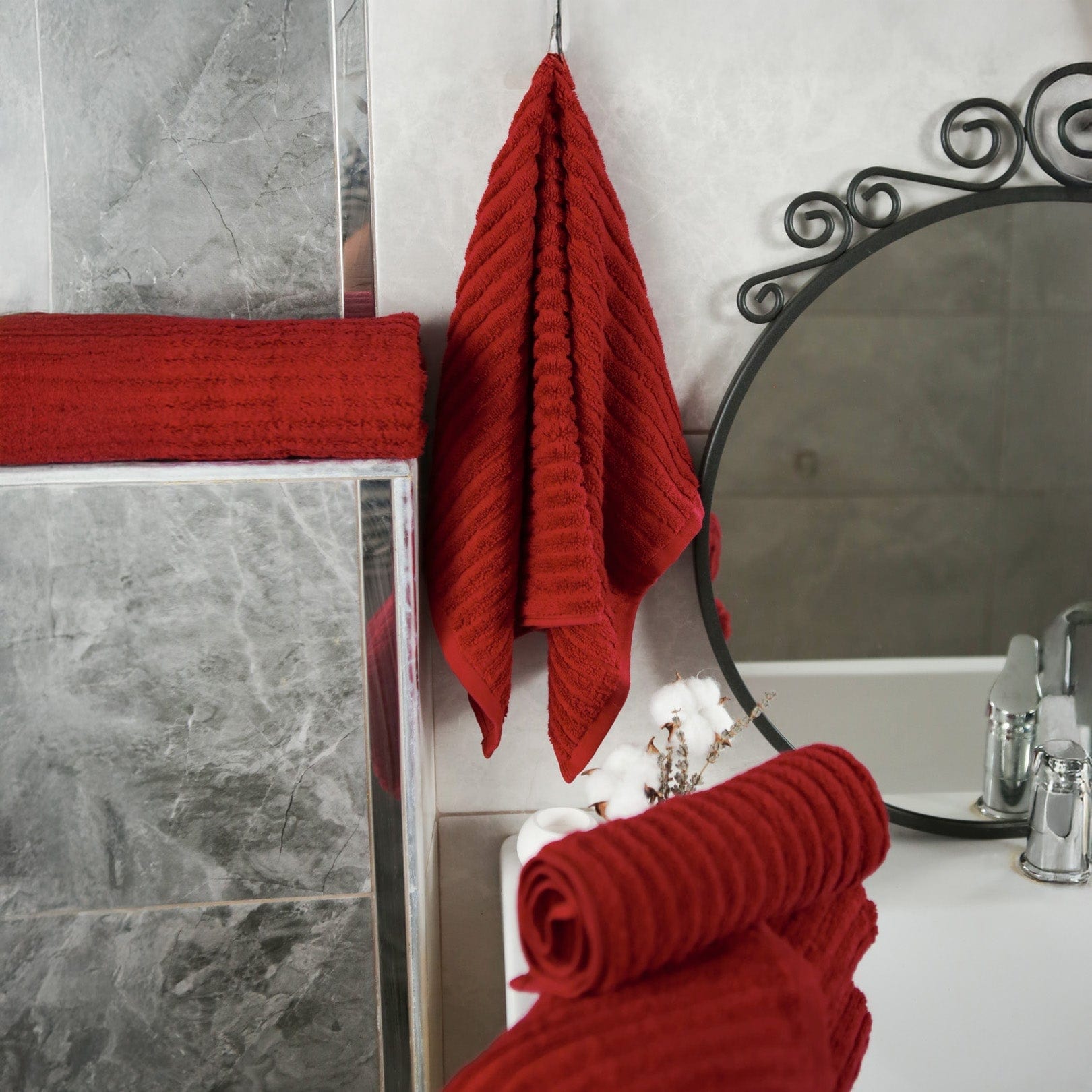Weberei Pahl Gästetuch Capri Jenny 40x60 cm (ROT) 104095