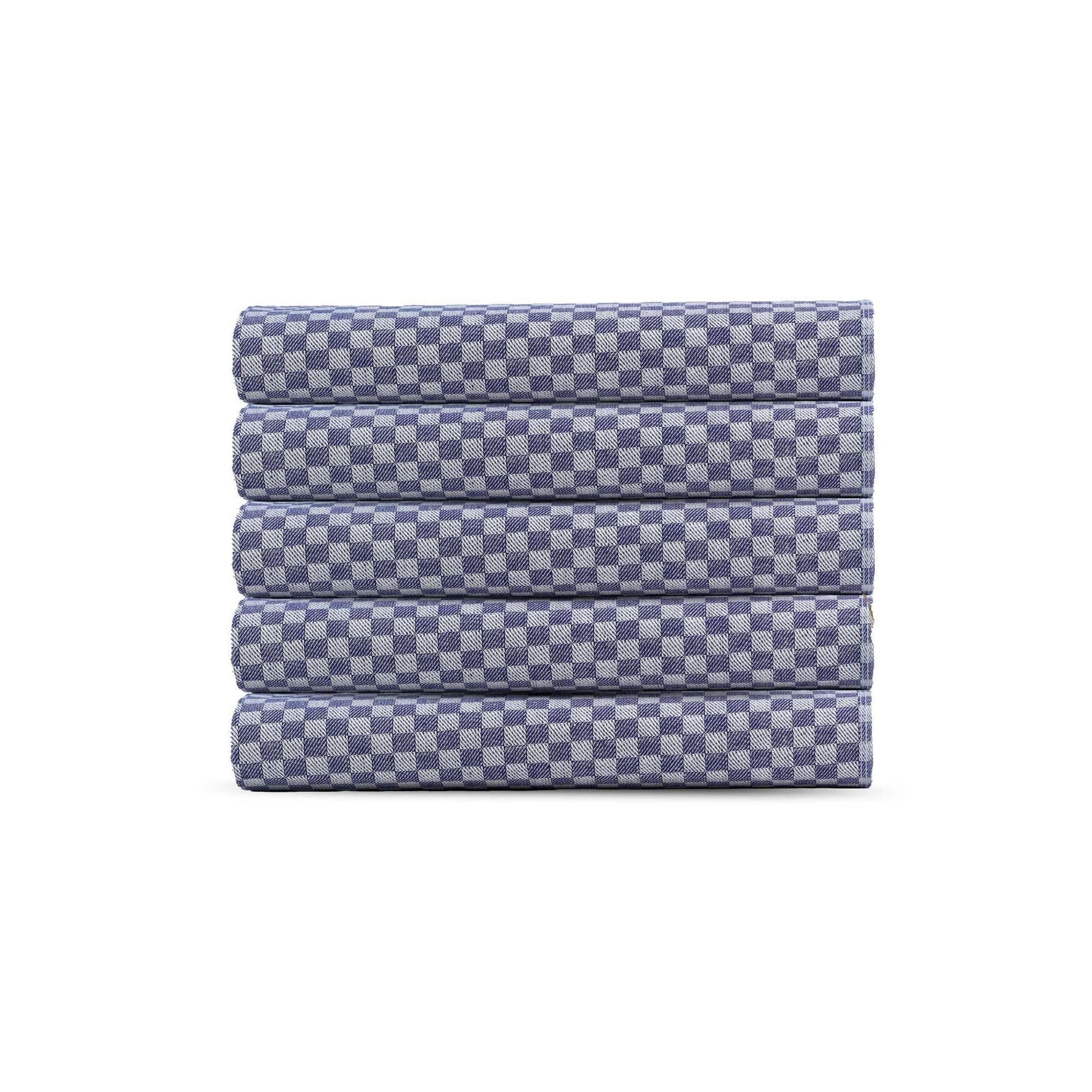 Weberei Pahl Grubentuch Set: Lyon Caro 10-teilig (BLAU) 107919