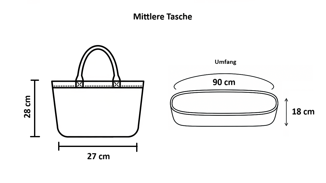 Weberei Pahl Handgefertigte Tasche aus Natur-Raffia – Mittel