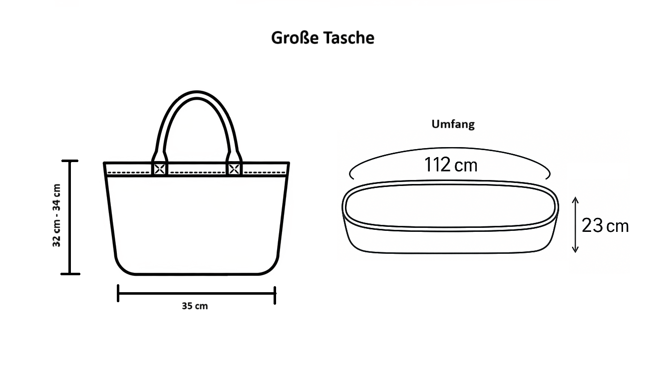 Weberei Pahl Handgefertigtes Taschen-Set aus Natur-Raffia – 3-teiliges Set