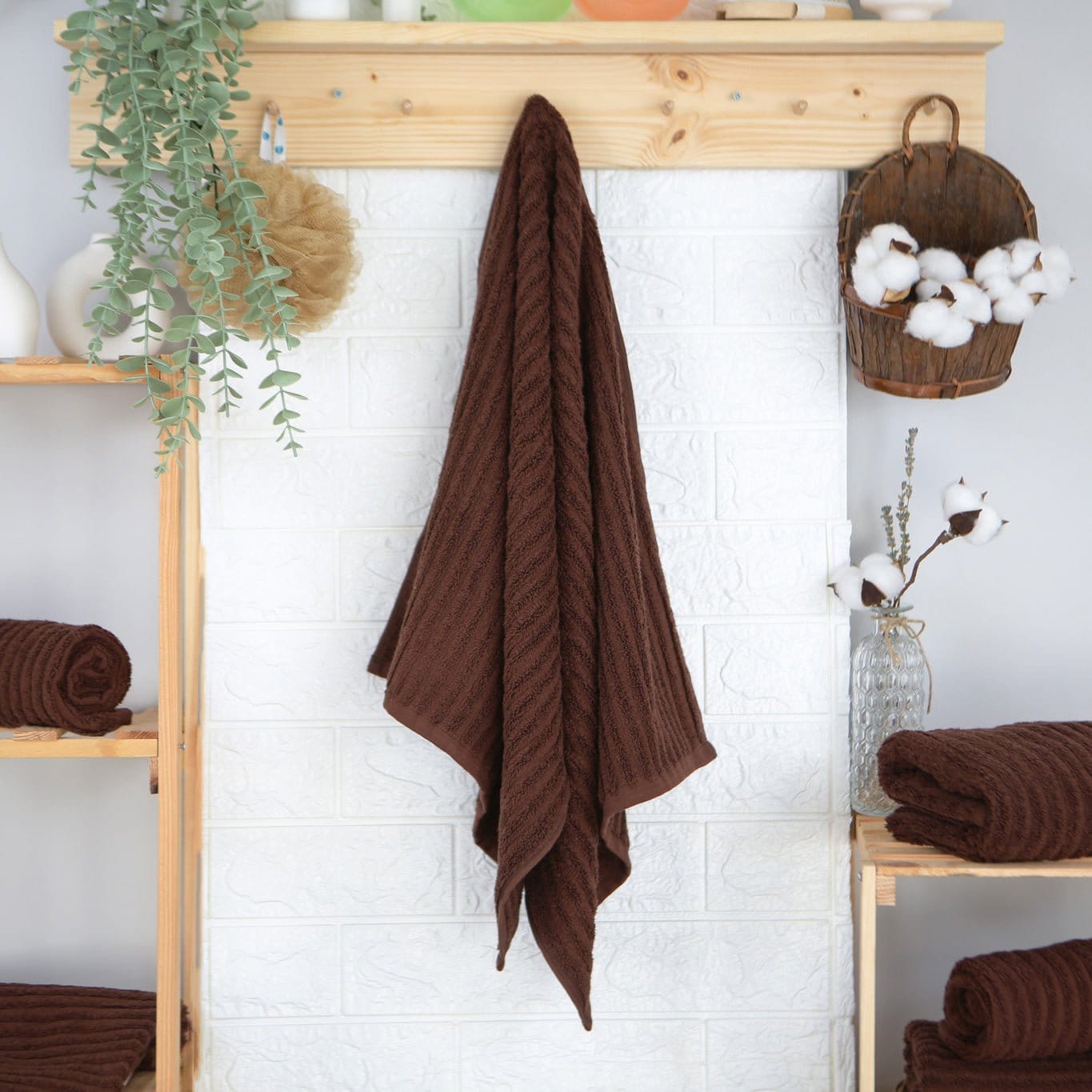 Weberei Pahl Handtuch Capri Jenny 50x100 cm (BRAUN) 104076
