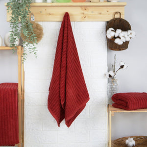 Weberei Pahl Handtuch Capri Jenny 50x100 cm (DUNKELROT) 104091