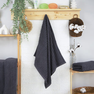 Weberei Pahl Handtuch Capri Jenny 50x100 cm (GRAPHIT) 104081