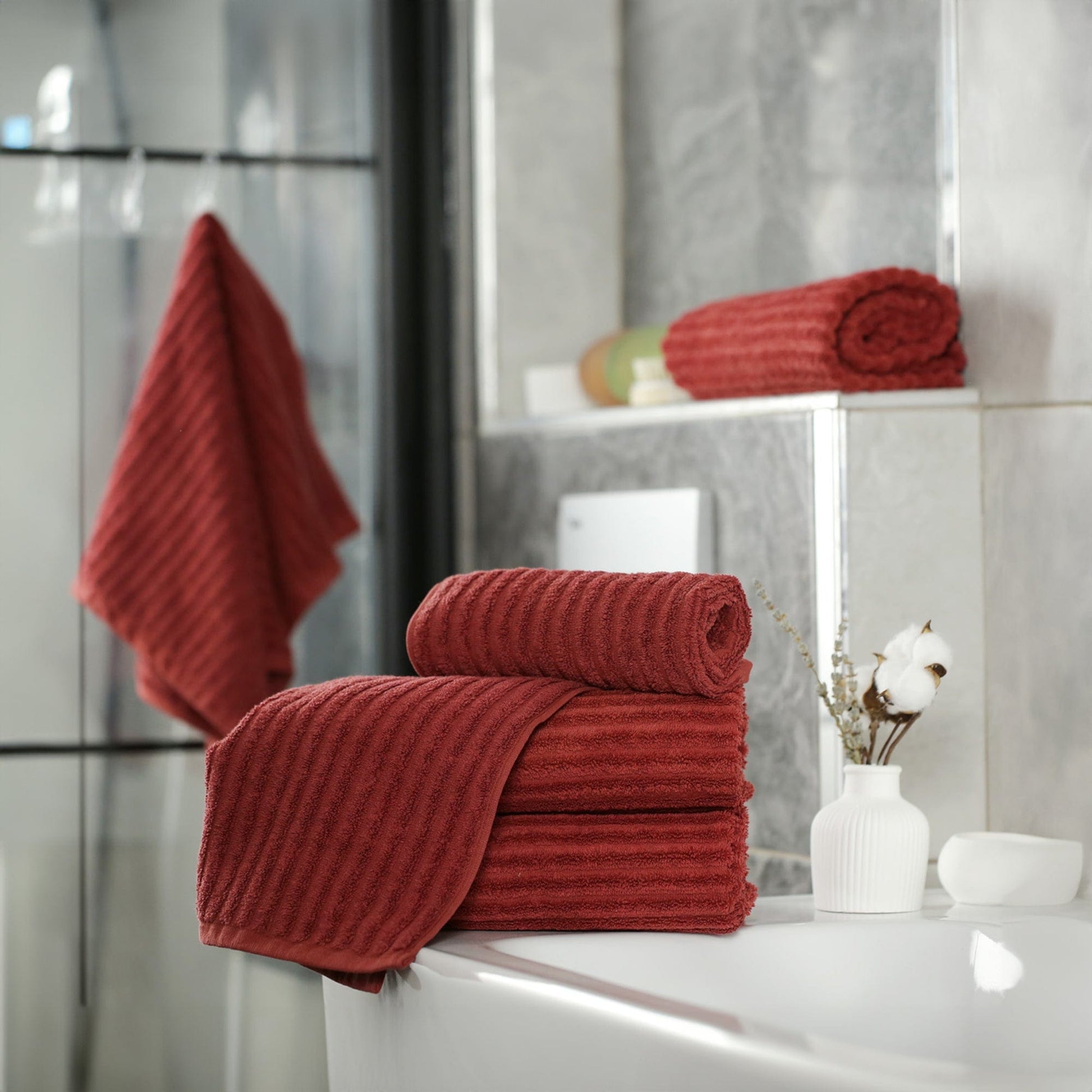 Weberei Pahl Handtuch Capri Jenny 50x100 cm (ROT) 104096