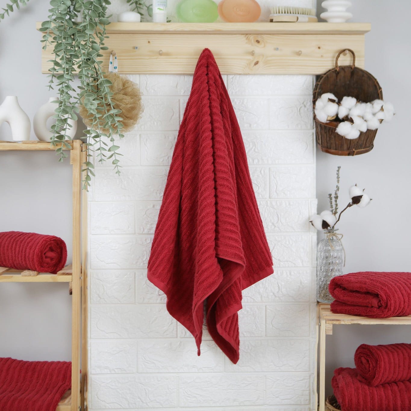 Weberei Pahl Handtuch Capri Jenny 50x100 cm (ROT) 104096