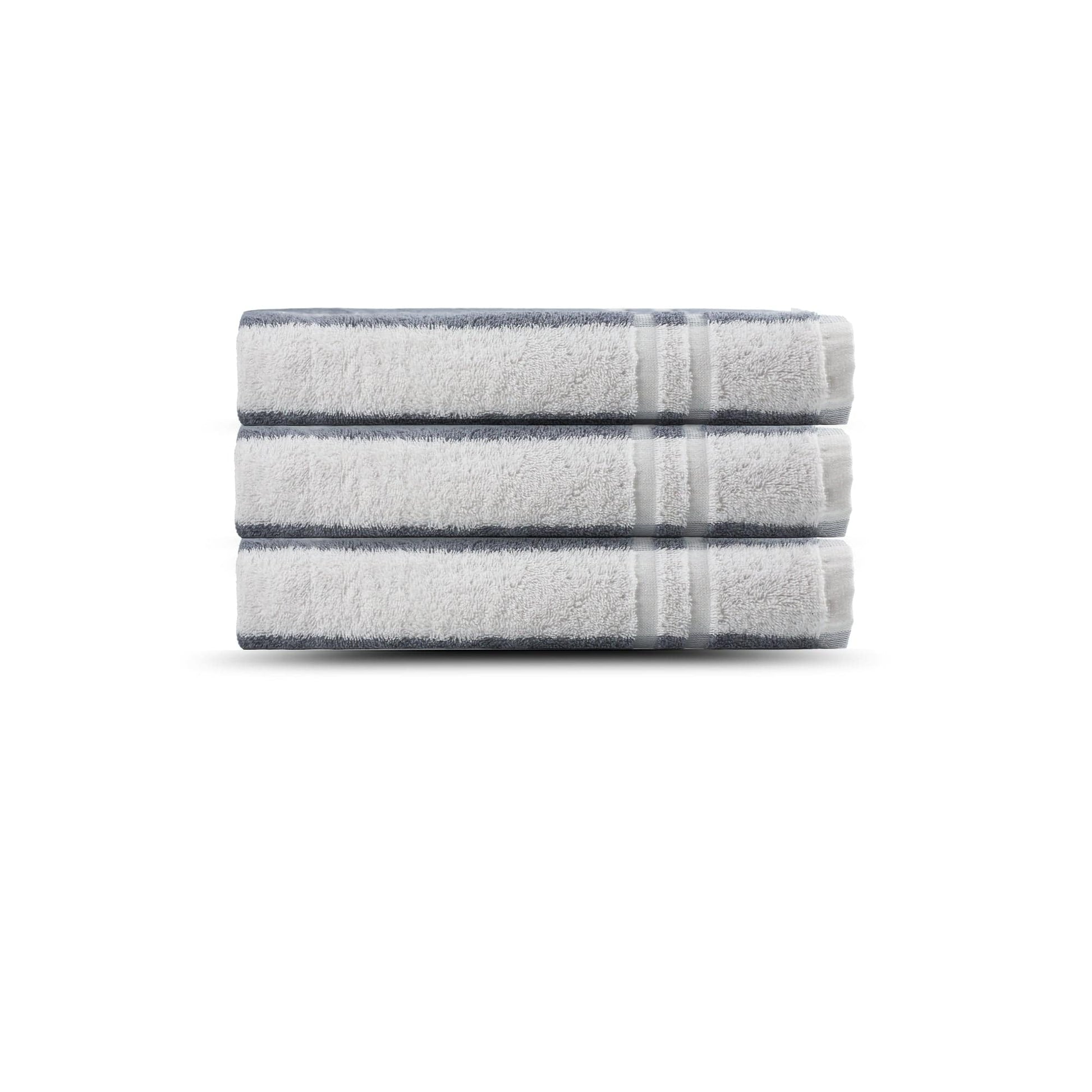 Weberei Pahl Handtuch Riva Lara 50x100 cm (GRAU) 100187