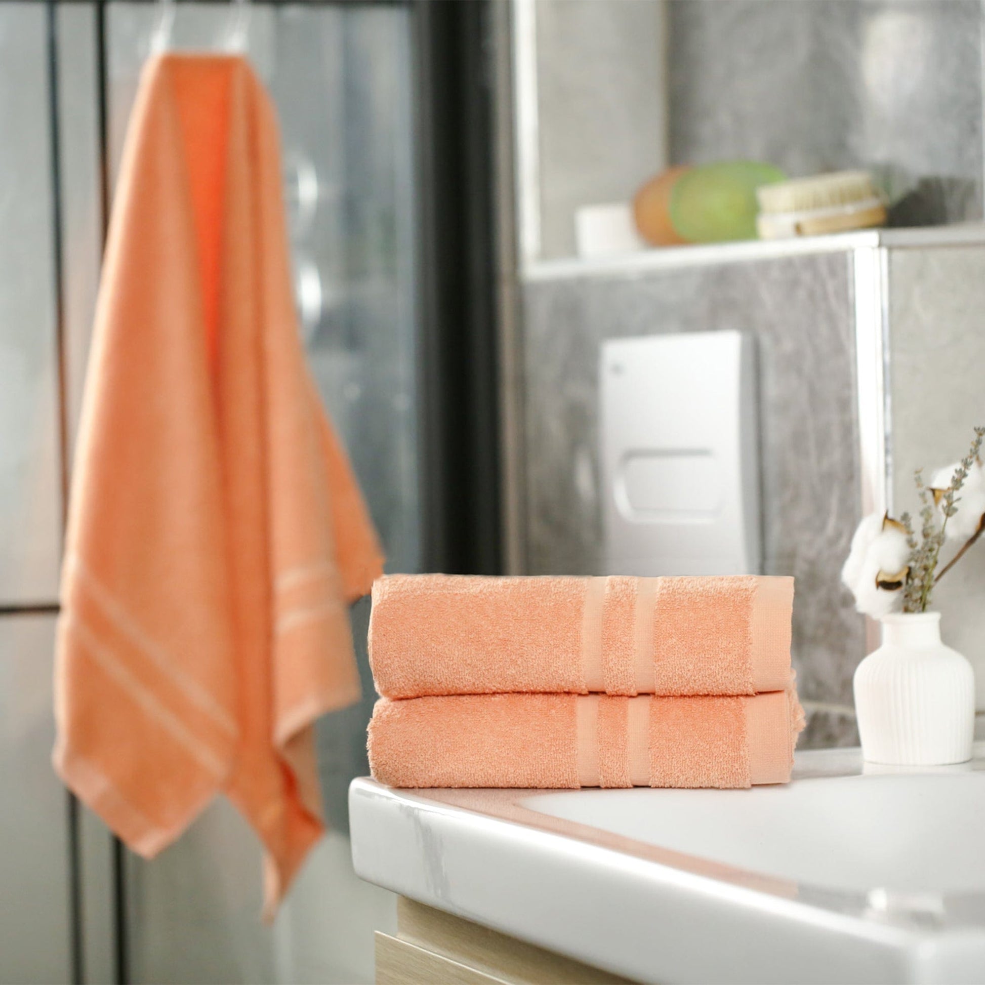 Weberei Pahl Handtuch Riva Nina 50x100 cm (APRICOT) 100219