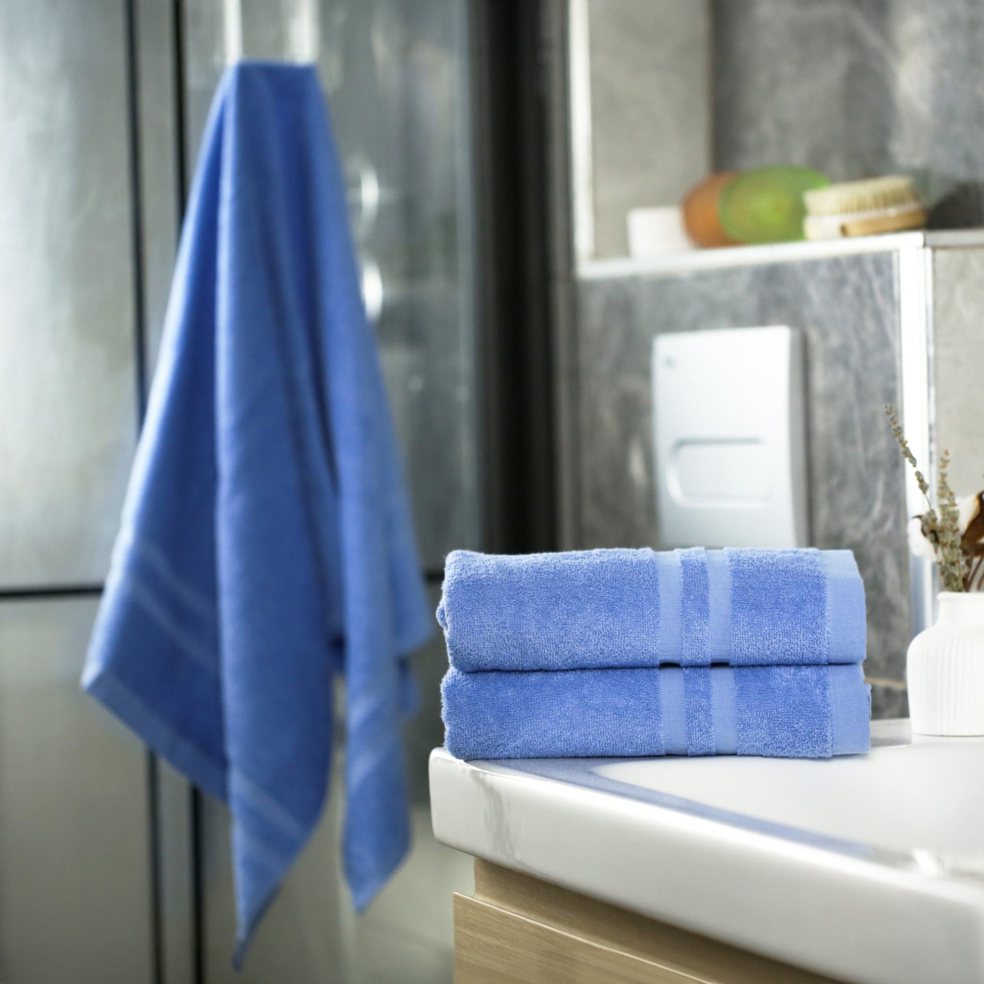 Weberei Pahl Handtuch Riva Nina 50x100 cm (BLAU) 100350