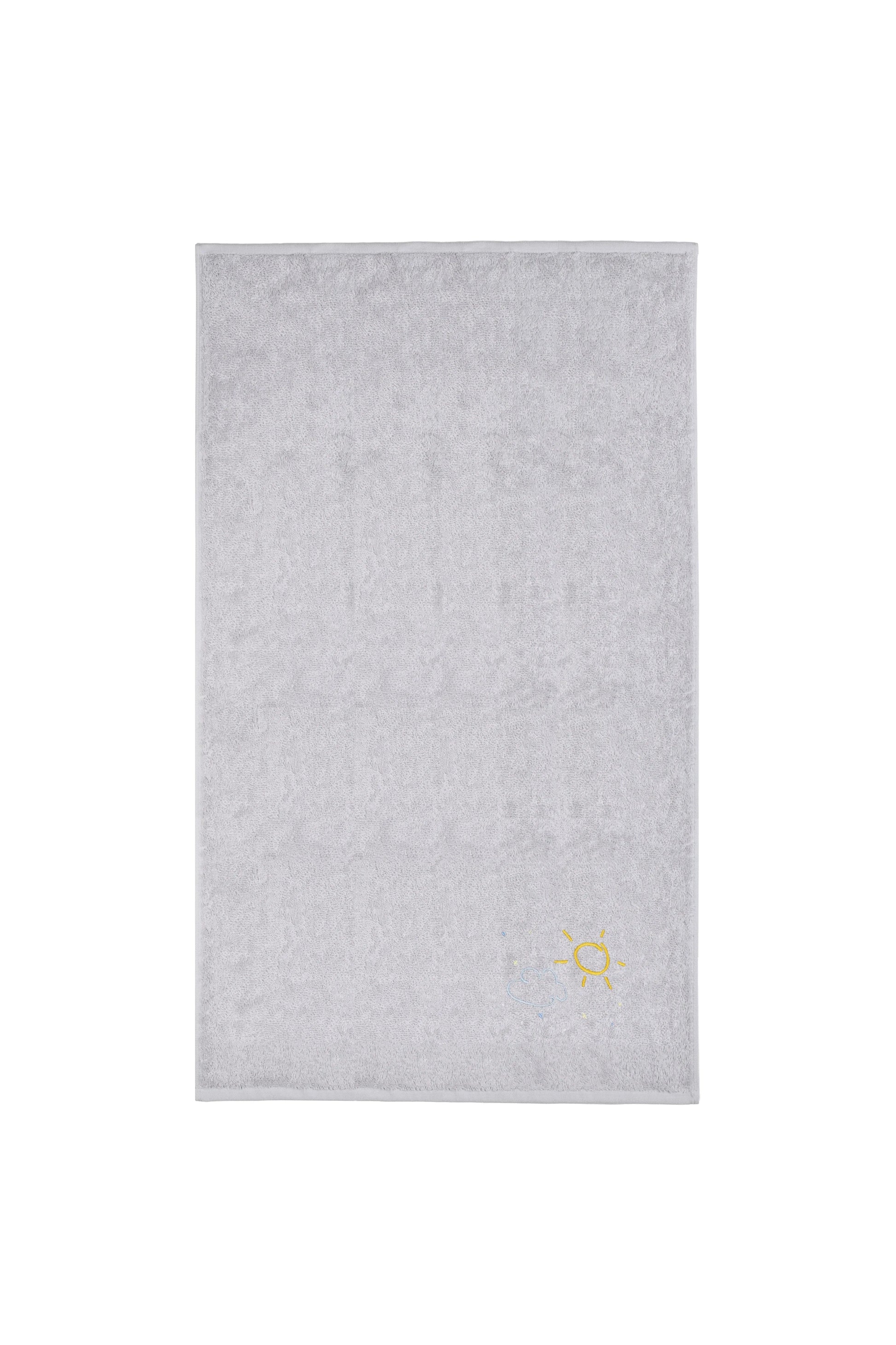 Weberei Pahl Kinder Handtuch Capri/Hedda 50x100 cm (SILBER) 104024