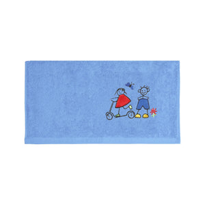 Weberei Pahl Kinder Handtuch Riva/Heidi 50x100 cm (BLAU) 103857