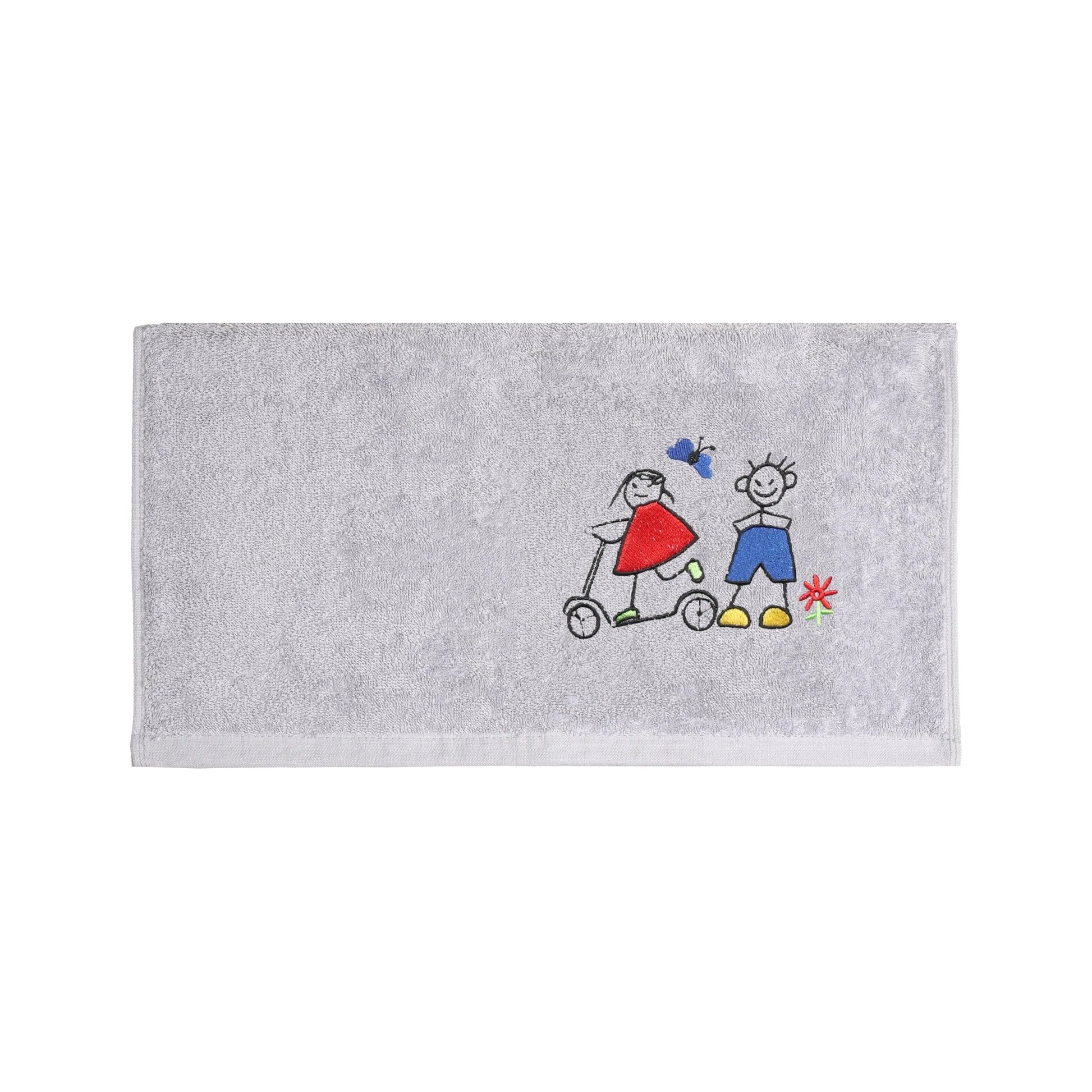 Weberei Pahl Kinder Handtuch Riva/Heidi 50x100 cm (GRAU) 103853