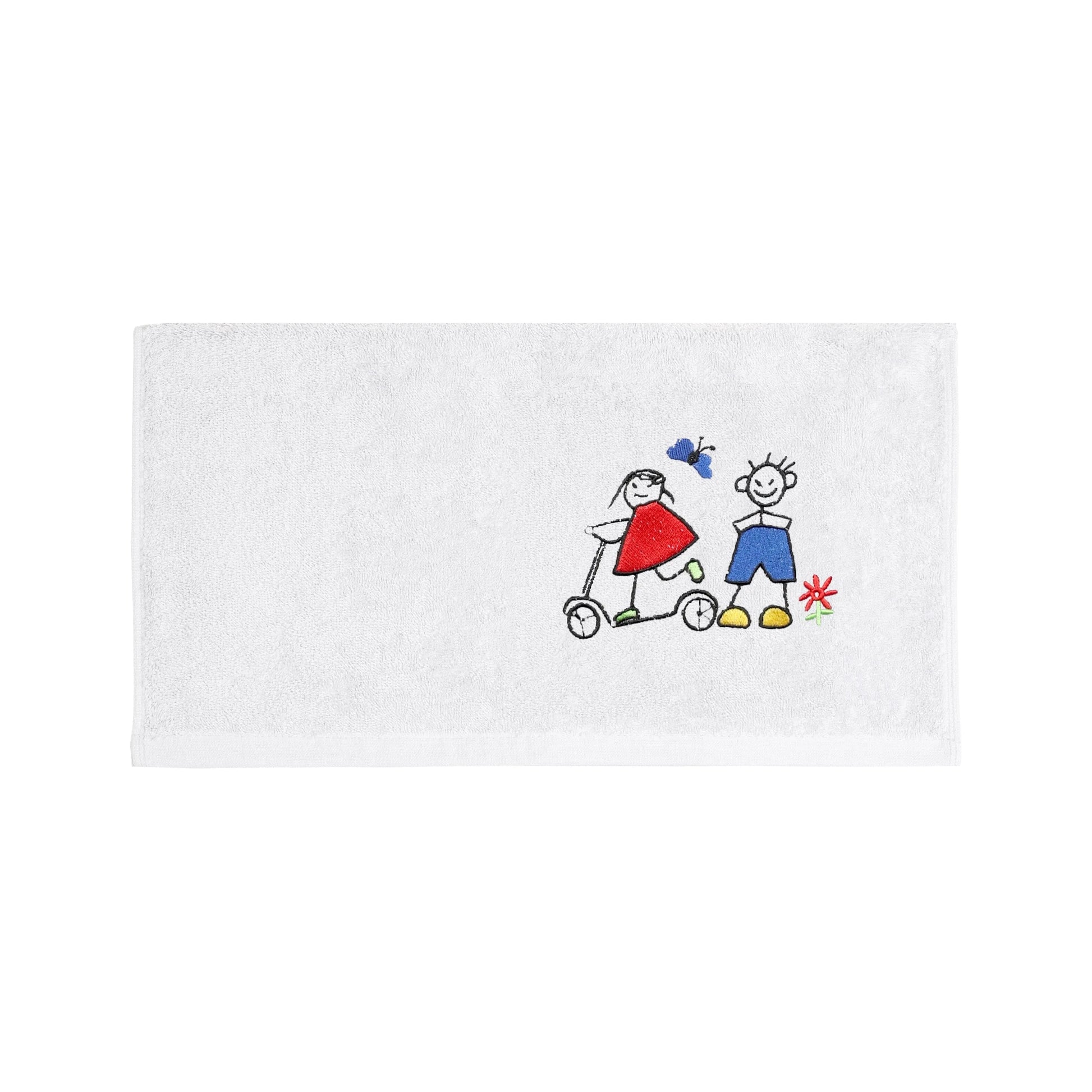 Weberei Pahl Kinder Handtuch Riva/Heidi 50x100 cm (WEISS) 103846