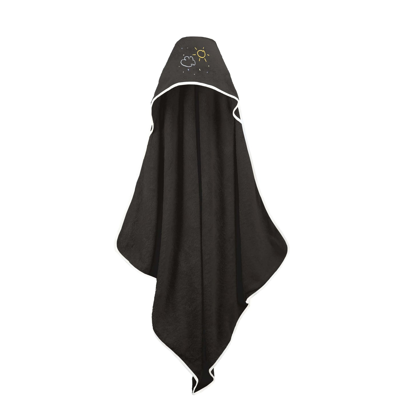 Weberei Pahl Kinder Kapuzentuch Capri/Hedda 100x100 cm (GRAPHIT) 104019