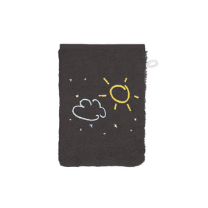 Weberei Pahl Kinder Waschhandschuh Capri/Hedda 16x23 cm (GRAPHIT) 104015
