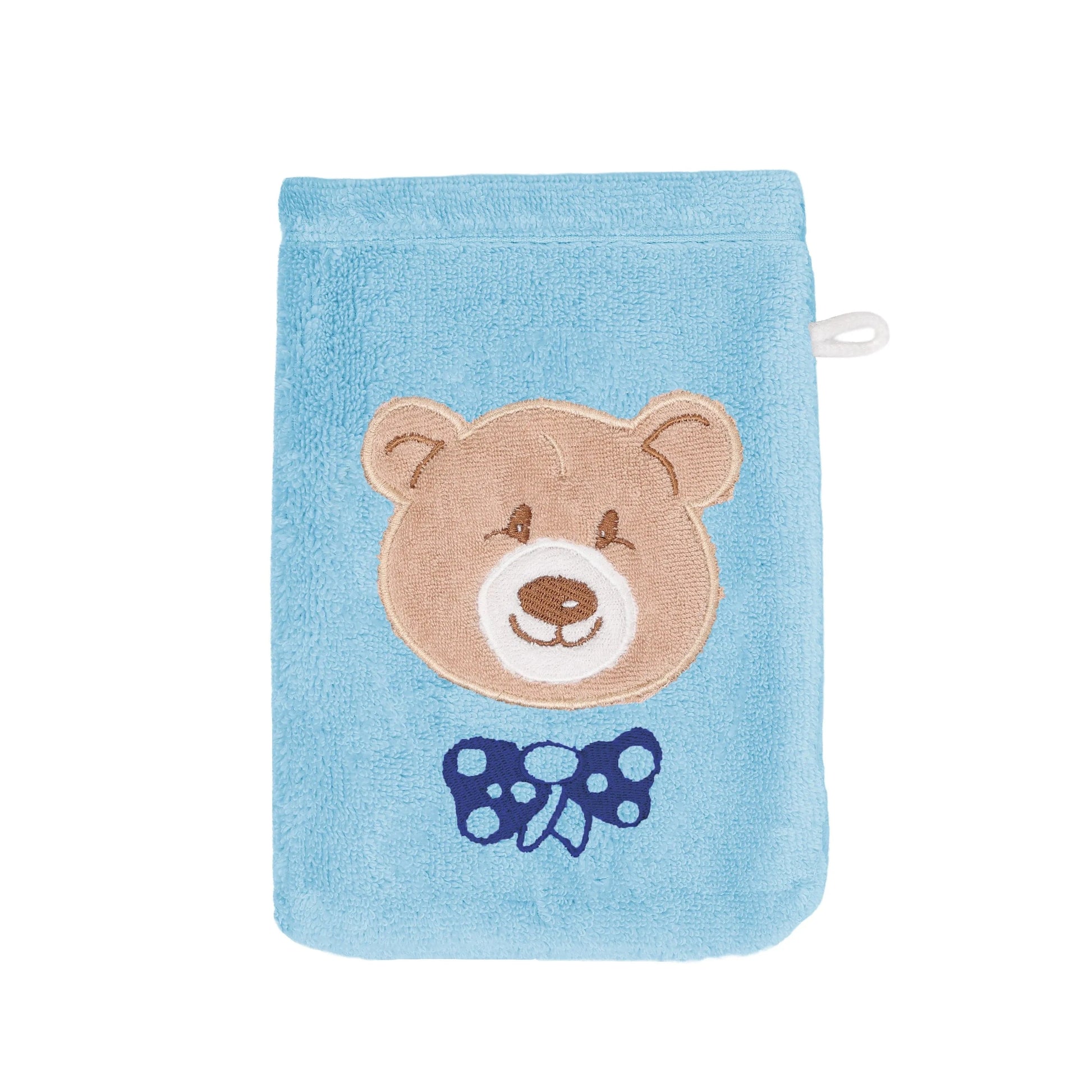 Weberei Pahl Kinder Waschhandschuh Roma/Ella 16x23 cm (HELLBLAU) 104124