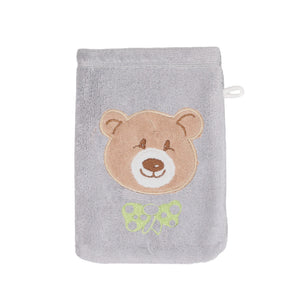 Weberei Pahl Kinder Waschhandschuh Roma/Ella 16x23 cm (SILBER) 104131