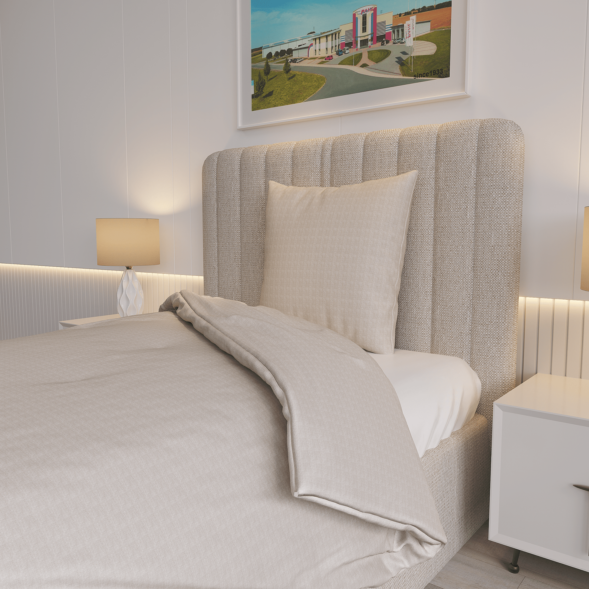 Weberei Pahl Kissenbezugset Dallas Christa 2x 80x80 cm (BEIGE) S10053