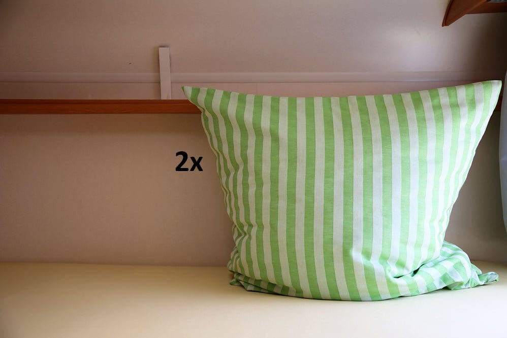 Weberei Pahl Kissenbezugset Reno Sarah 80x80 x 2 stk (HELLGRÜN) 106318
