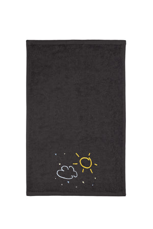 Weberei Pahl Kleines Kinder Handtuch Capri/Hedda 30x50 cm (GRAPHIT) 104016