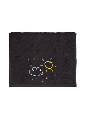 Weberei Pahl Kleines Kinder Handtuch Capri/Hedda 30x50 cm (GRAPHIT) 104016