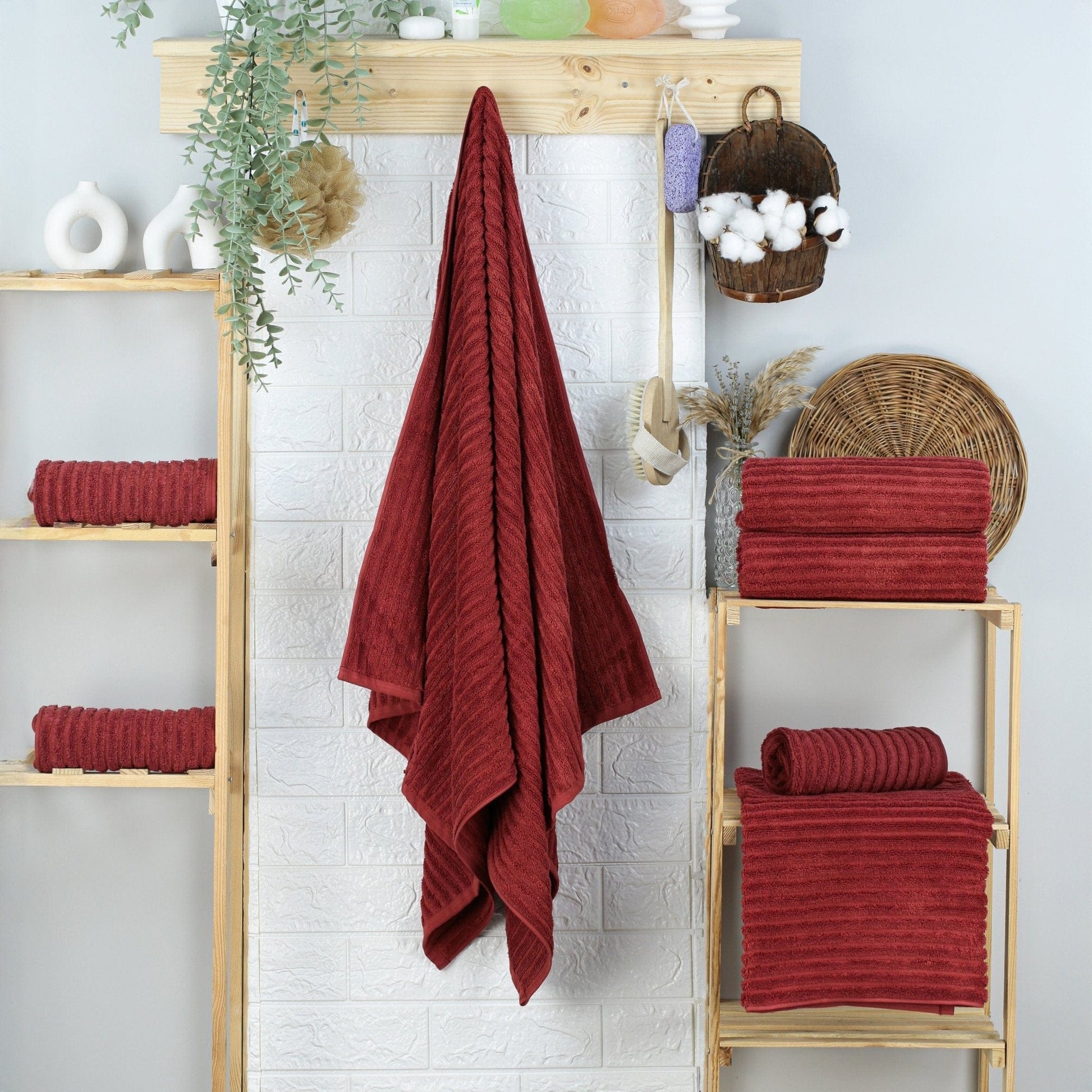 Weberei Pahl Liegetuch Capri Jenny 70x200 cm (DUNKELROT) 104093