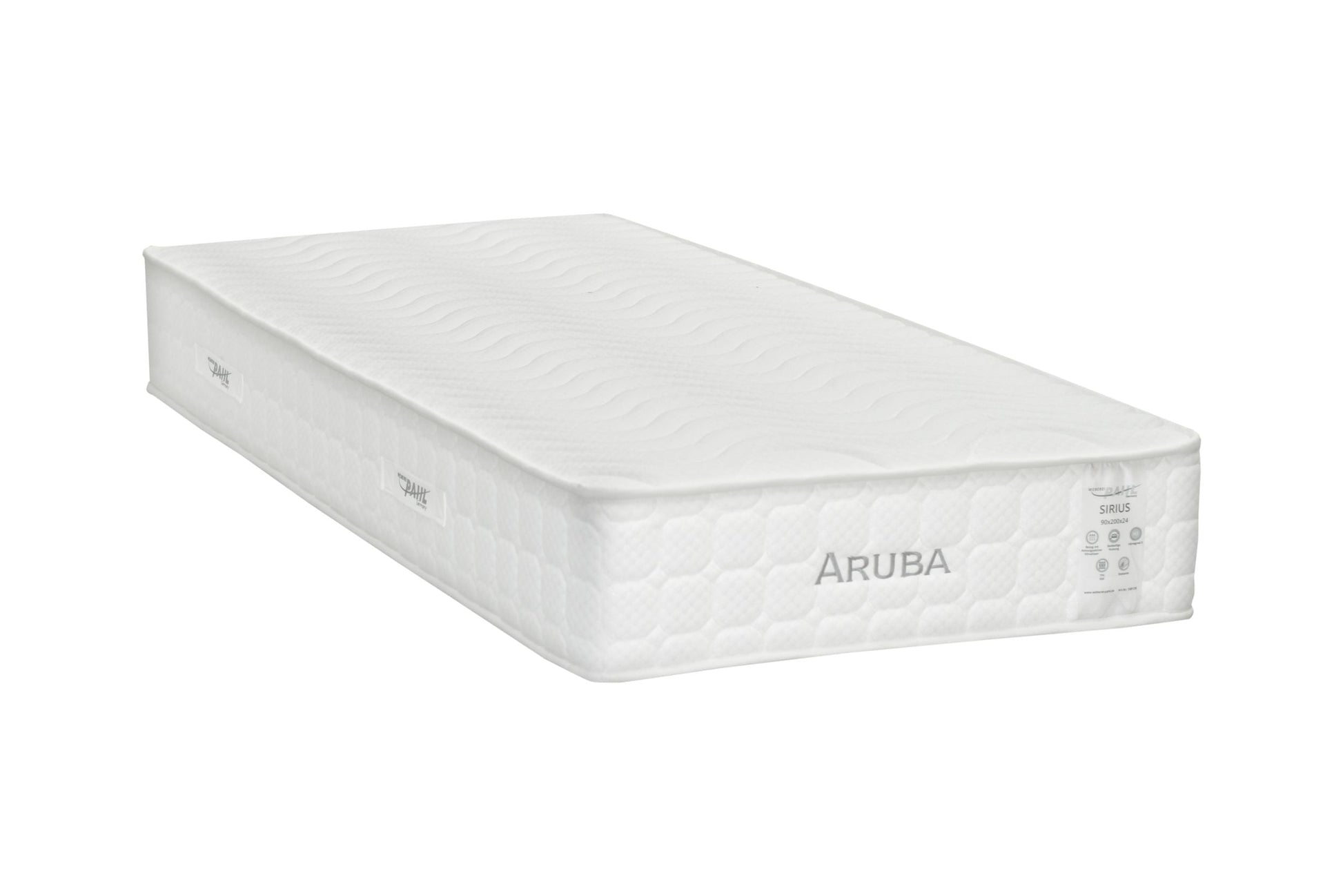 Weberei Pahl Matratze Aruba 90x200x24 cm – TFK 650 mit Sitzkante (H3) 108128