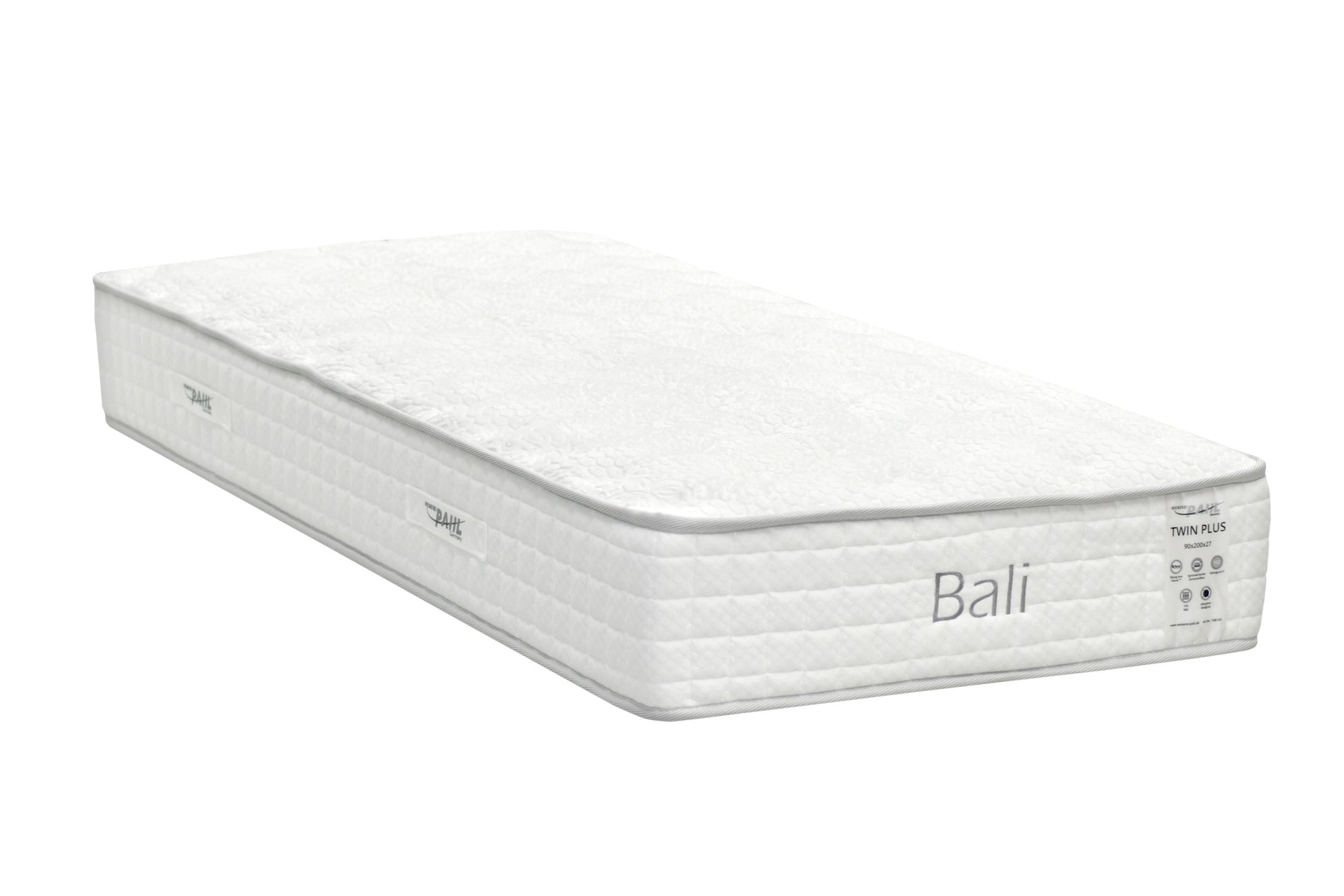 Weberei Pahl Matratze Bali TwinPlus 90x200x27 cm – Taschenfederkern mit Sommer- & Winterseite (H3) 108124