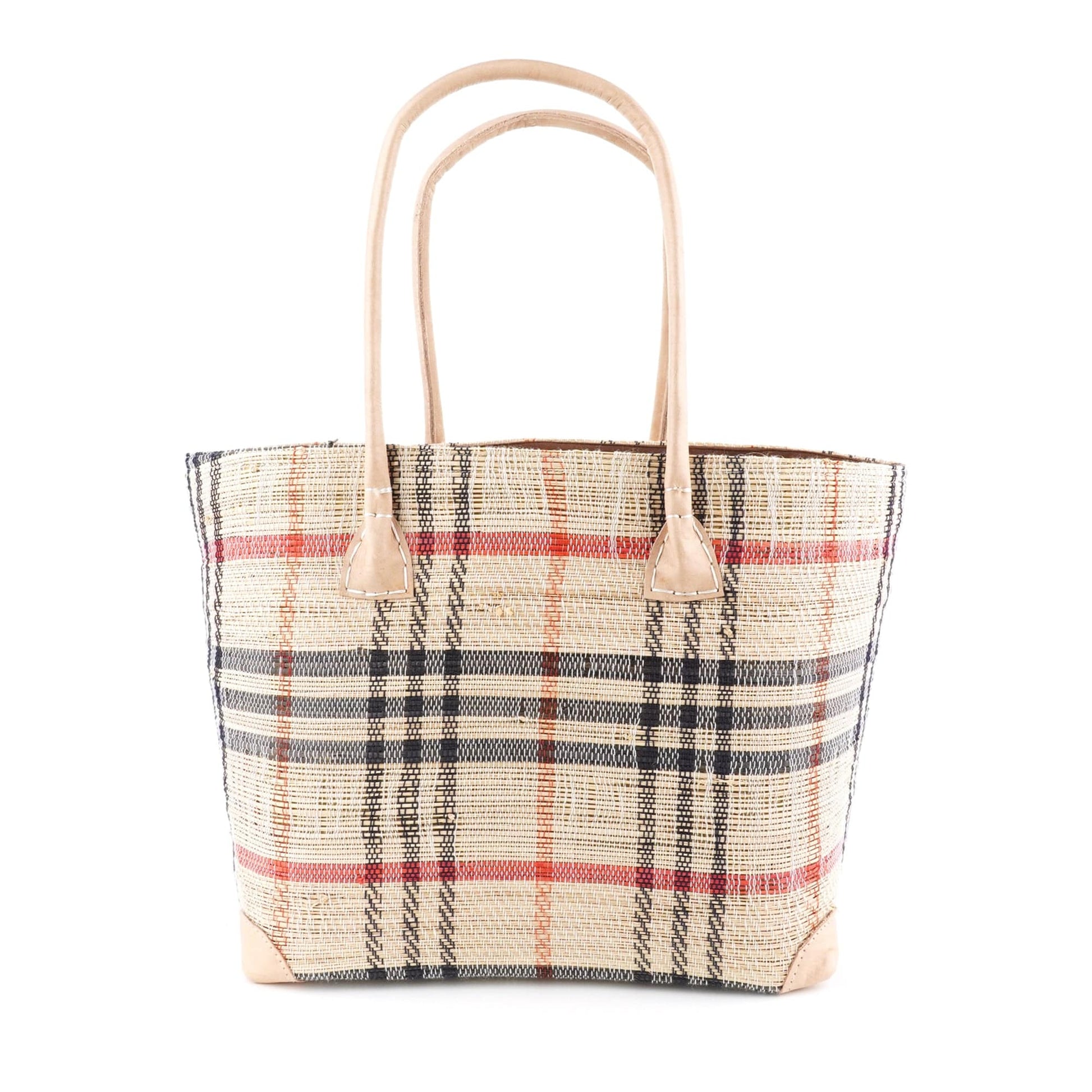 Weberei Pahl Muster1 Handgefertigte Tasche aus Natur-Raffia – Klein 107707_8